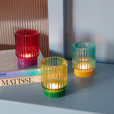 Remember LUMI Theelichtglas, Blauw