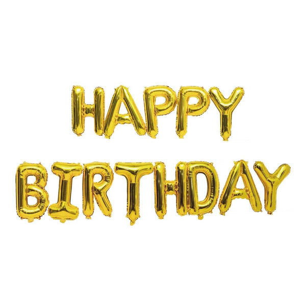 Rico Design Gold foil Ballon Happy Birthday
