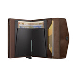Secrid ENVELOPE WALLET Lederen kaartenhouder met geldbeugel, Vintage Chocolate