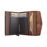 Secrid ENVELOPE WALLET Lederen kaartenhouder met geldbeugel, Vintage Cognac