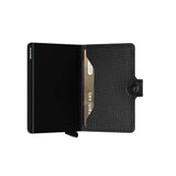 Secrid MINI WALLET Lederen kaartenhouder, Carbon Black