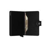 Secrid MINI WALLET Lederen kaartenhouder, Crisple Black