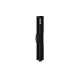 Secrid MINI WALLET Lederen kaartenhouder, Crisple Black