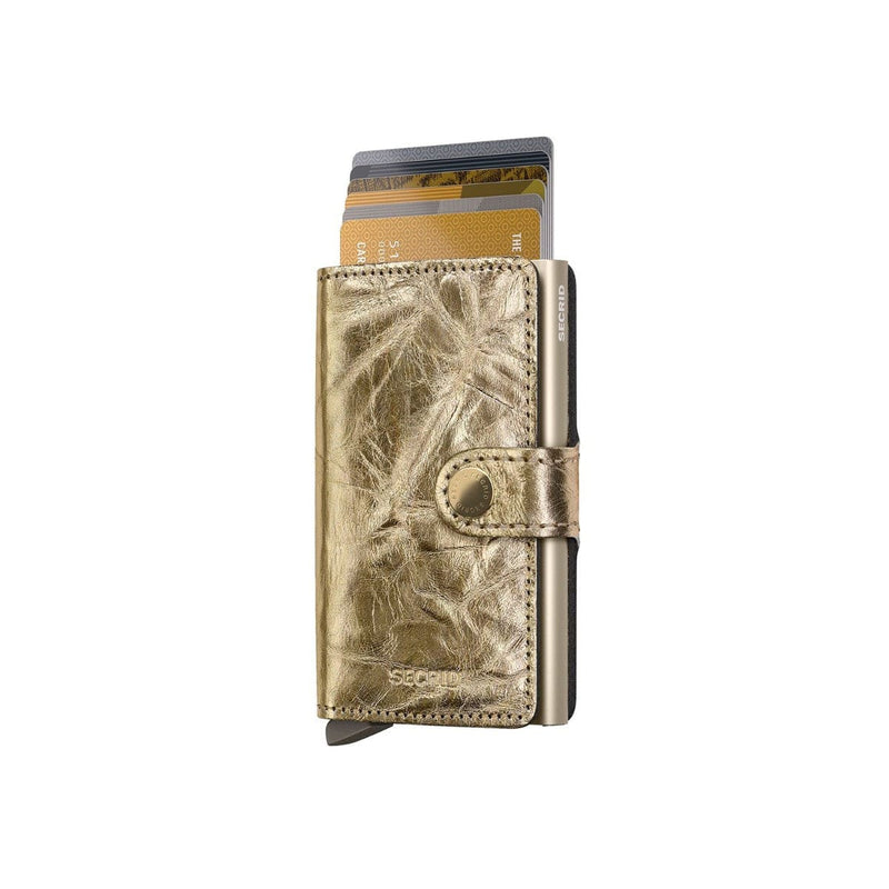 Secrid MINI WALLET Lederen kaartenhouder, Crunch Gold