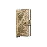 Secrid MINI WALLET Lederen kaartenhouder, Crunch Gold