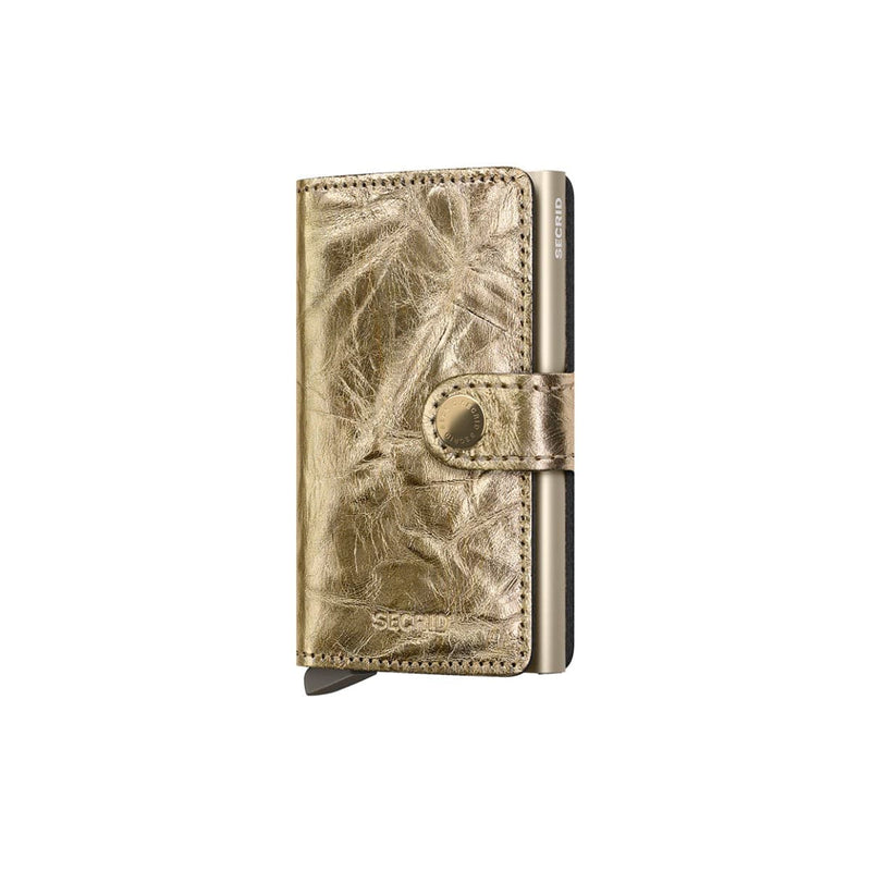 Secrid MINI WALLET Lederen kaartenhouder, Crunch Gold