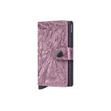 Secrid MINI WALLET Lederen kaartenhouder, Crunch Pink