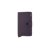 Secrid Mini Wallet lederen kaartenhouder, Dark Purple