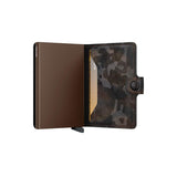Secrid MINI WALLET Lederen kaartenhouder, Jungle Brown