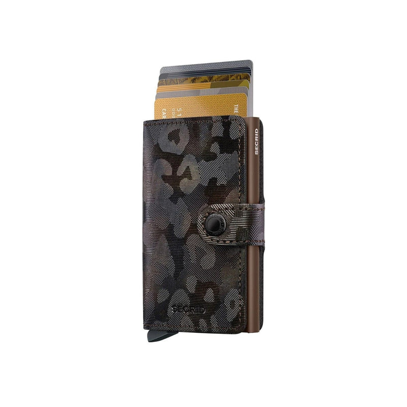 Secrid MINI WALLET Lederen kaartenhouder, Jungle Brown