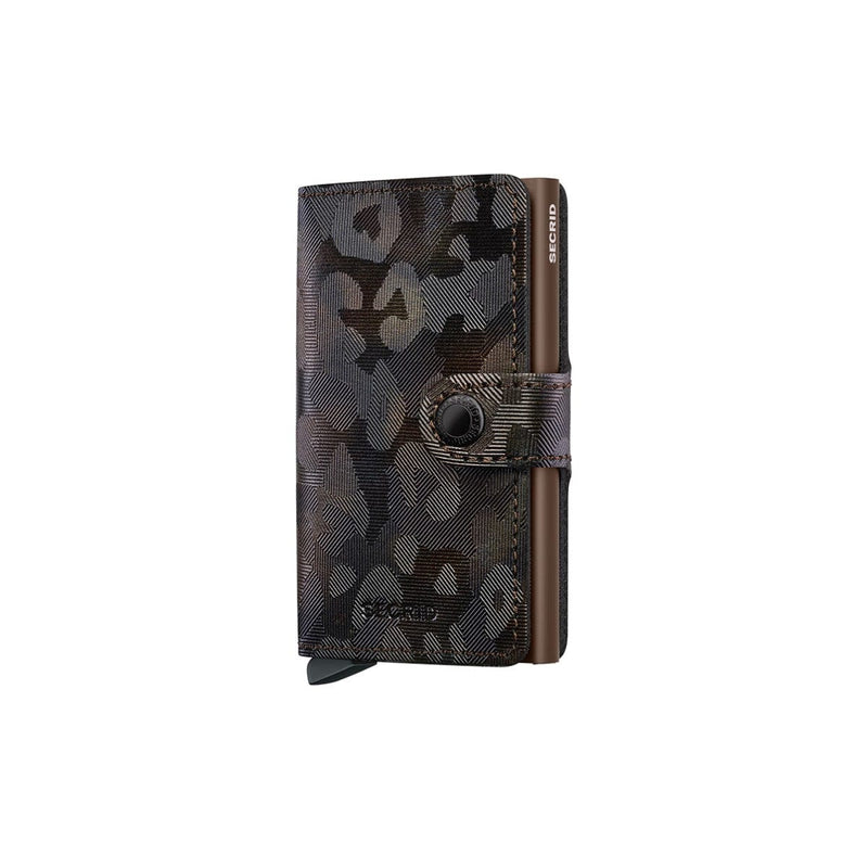 Secrid MINI WALLET Lederen kaartenhouder, Jungle Brown