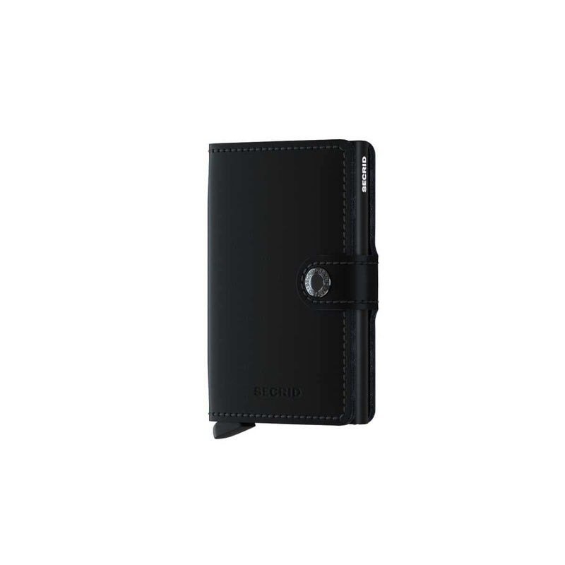 Secrid Mini Wallet lederen kaartenhouder, Matte Black