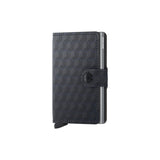 Secrid MINI WALLET Lederen kaartenhouder, Optical Black-Titanium