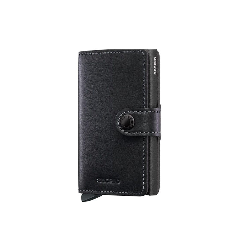 Secrid MINI WALLET Lederen Kaartenhouder, Original Black Powdercoat