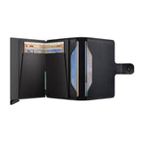 Secrid MINI WALLET Lederen Kaartenhouder, Original Black Powdercoat