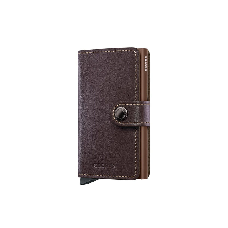 Secrid MINI WALLET Lederen Kaartenhouder, Original Chocolate