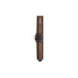 Secrid MINI WALLET Lederen Kaartenhouder, Original Chocolate