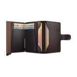 Secrid MINI WALLET Lederen Kaartenhouder, Original Chocolate