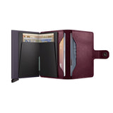Secrid MINI WALLET Lederen Kaartenhouder, Original Cranberry