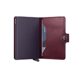 Secrid MINI WALLET Lederen Kaartenhouder, Original Cranberry