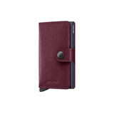 Secrid MINI WALLET Lederen Kaartenhouder, Original Cranberry