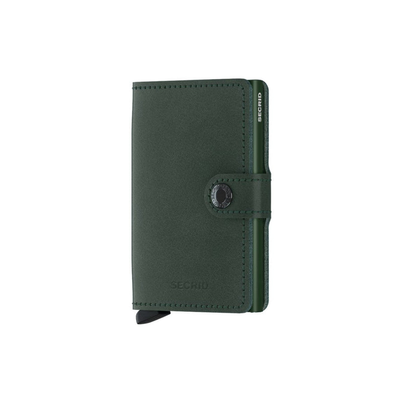 Secrid MINI WALLET Lederen Kaartenhouder, Original Green