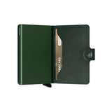 Secrid MINI WALLET Lederen Kaartenhouder, Original Green