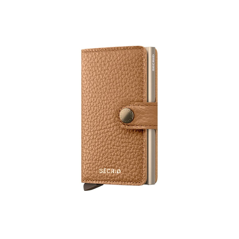 Secrid MINI WALLET Lederen Kaartenhouder, Pebble Cappuccino