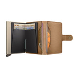 Secrid MINI WALLET Lederen Kaartenhouder, Pebble Cappuccino