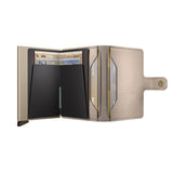 Secrid MINI WALLET Lederen Kaartenhouder, Pebble Latte