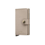 Secrid MINI WALLET Lederen Kaartenhouder, Pebble Latte