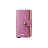 Secrid MINI WALLET Lederen Kaartenhouder, Pebble Orchid