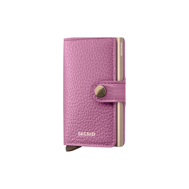 Secrid MINI WALLET Lederen Kaartenhouder, Pebble Orchid