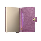Secrid MINI WALLET Lederen Kaartenhouder, Pebble Orchid