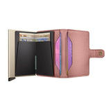Secrid MINI WALLET Lederen Kaartenhouder, Pebble Rose