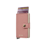 Secrid MINI WALLET Lederen Kaartenhouder, Pebble Rose