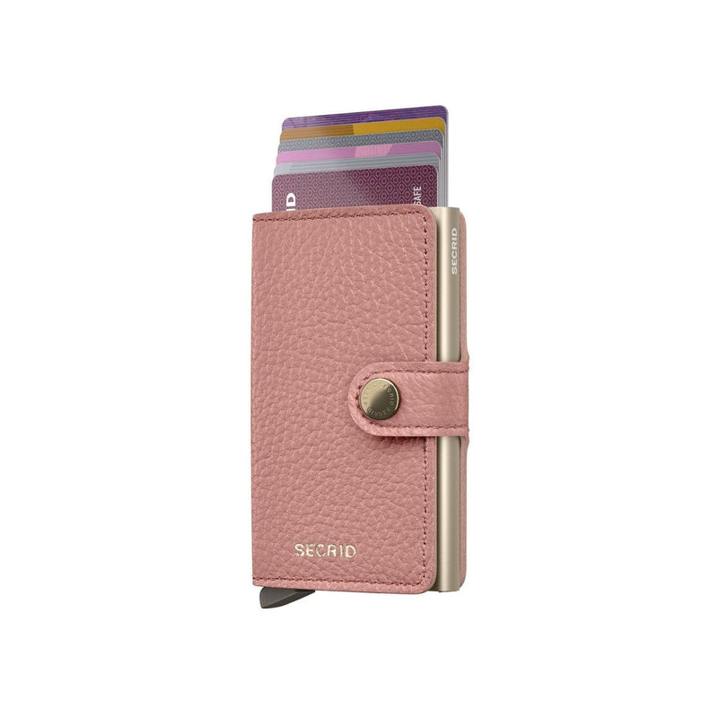 Secrid MINI WALLET Lederen Kaartenhouder, Pebble Rose