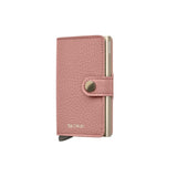 Secrid MINI WALLET Lederen Kaartenhouder, Pebble Rose
