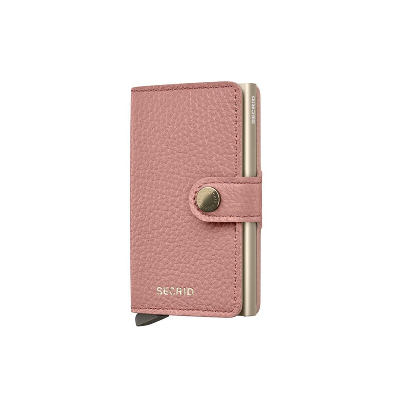 Secrid MINI WALLET Lederen Kaartenhouder, Pebble Rose