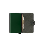 Secrid MINI WALLET Lederen kaartenhouder, Twist Green