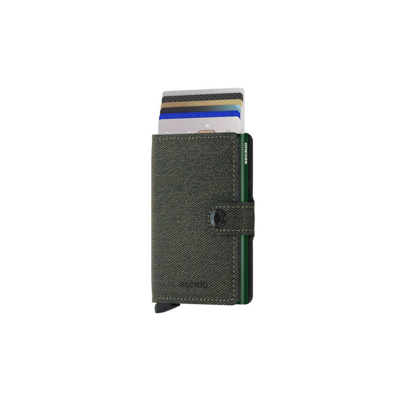 Secrid MINI WALLET Lederen kaartenhouder, Twist Green