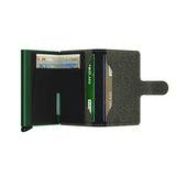 Secrid MINI WALLET Lederen kaartenhouder, Twist Green