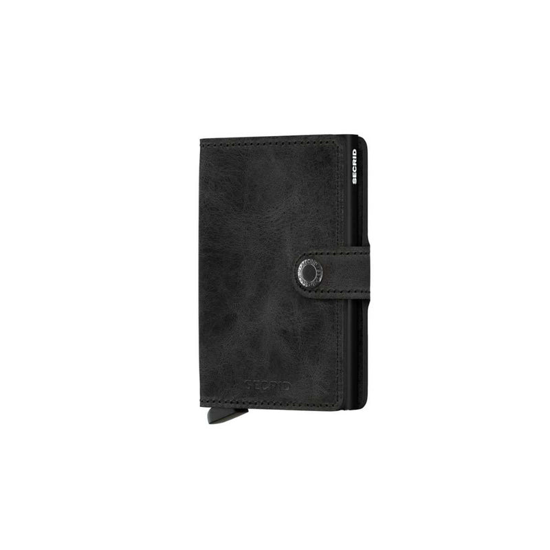 Secrid MINI WALLET Lederen kaartenhouder, Vintage Black