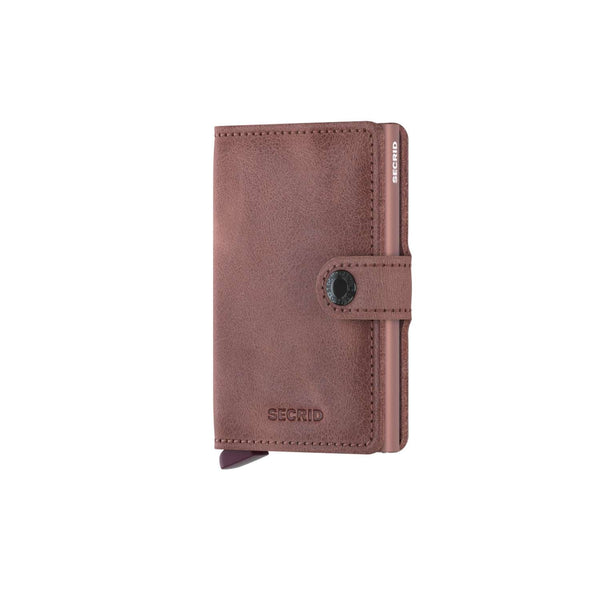 Secrid MINI WALLET Lederen kaartenhouder, Vintage Mauve