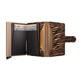 Secrid MINI WALLET Lederen kaartenhouder, Zebra Beige