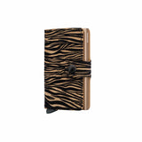 Secrid MINI WALLET Lederen kaartenhouder, Zebra Beige