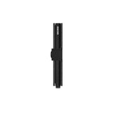 Secrid MINI WALLET Vegan Lederen Kaartenhouder, Yard Black - Powder Black