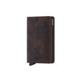 Secrid SLIM WALLET Lederen Kaartenhouder, Vintage Chocolate