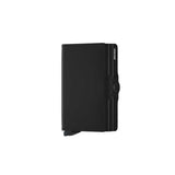 Secrid TWIN WALLET Lederen kaartenhouder, Matte Black