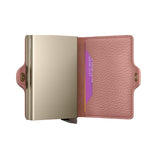 Secrid TWIN WALLET Lederen kaartenhouder, Pebble Rose